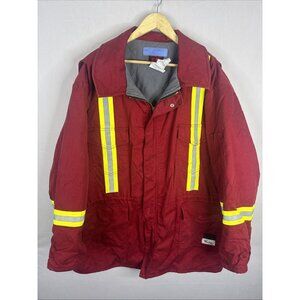 ActionWear FR Arc Protection Work Jacket Insulated  Size 52 NFPA 70E Red Highvis